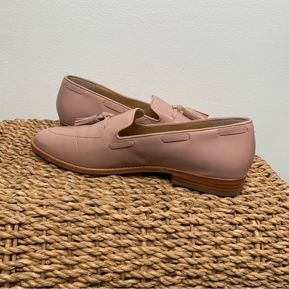 Talbots Shoes Women’s 10 Pink Genuine Leather Slip On Loafer Tassel - Picture 4 of 9
